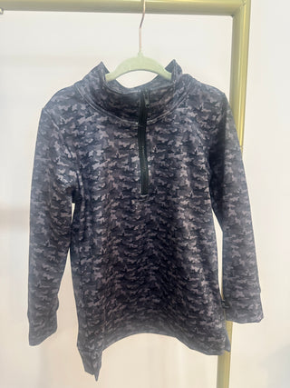Midnight Camo Boy Quarter Zip