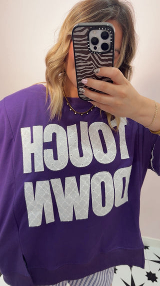 Touch Down Purple Pullover