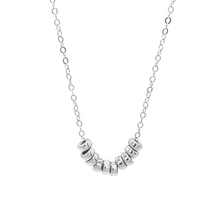 Barberry & Lace Handmade Jewelry - Roundel Bead Necklace - Waterproof, Hypoallergenic, Minimal