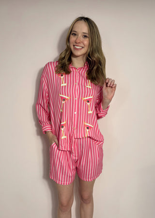 Cocktails Striped Set