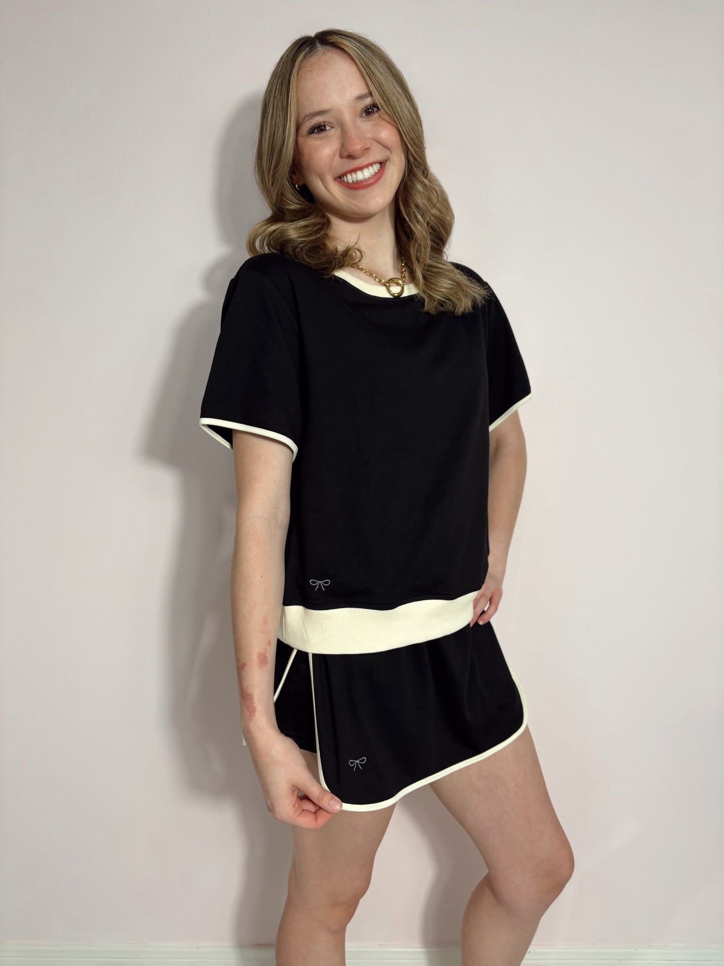 Black Skort Set