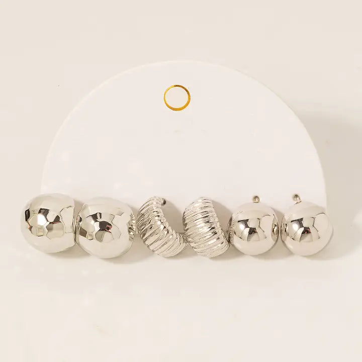 Assorted Hoop Earring Set