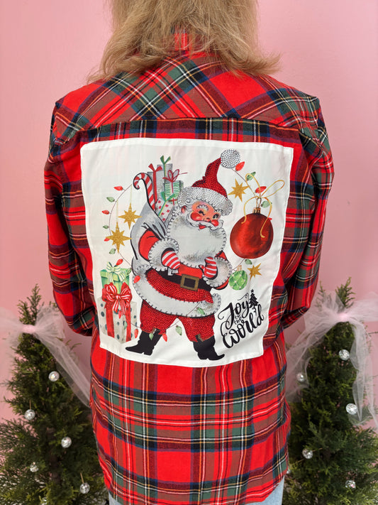 Joy to the World Christmas Flannel