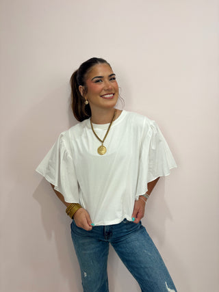 Flutter Sleeve Top