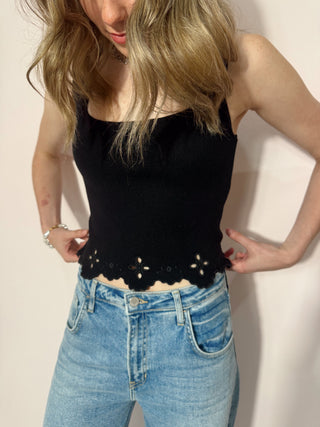 Scallop Hem Top