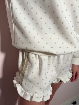 Tan Polka Dot Set