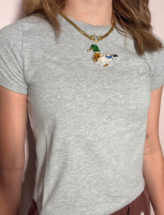 Mallard Embroidery Baby Tee