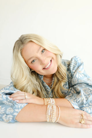 June Fluted in Silver with Gold