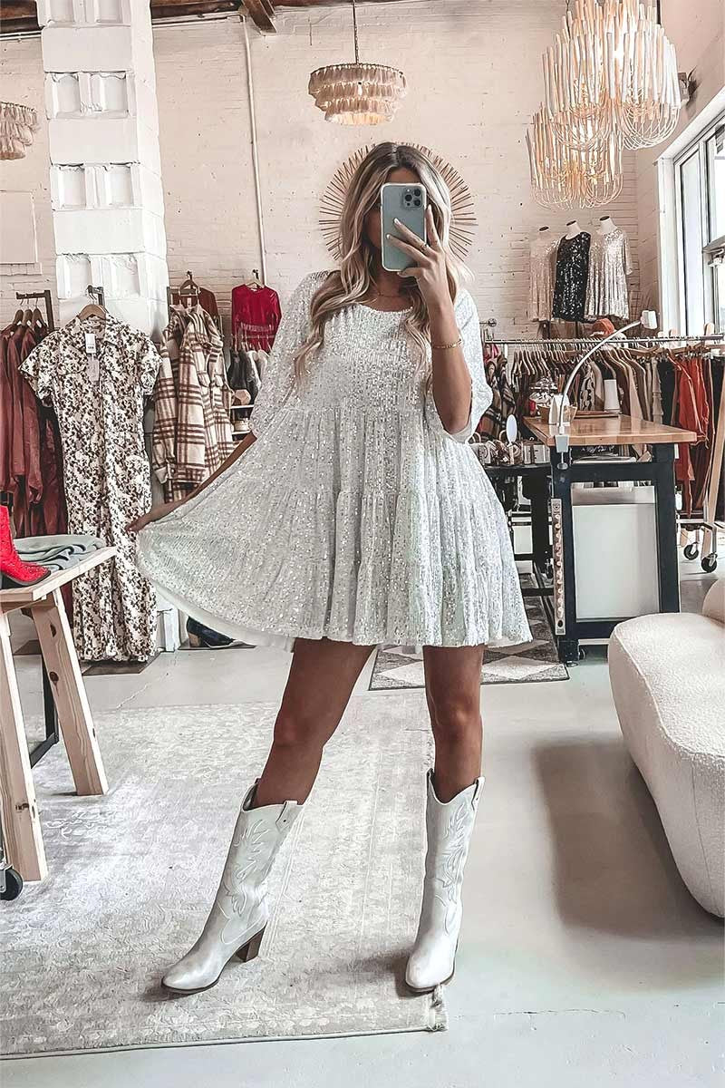 Silver Sparkle Dress