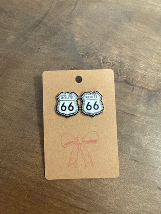 Route 66 Earring Stud