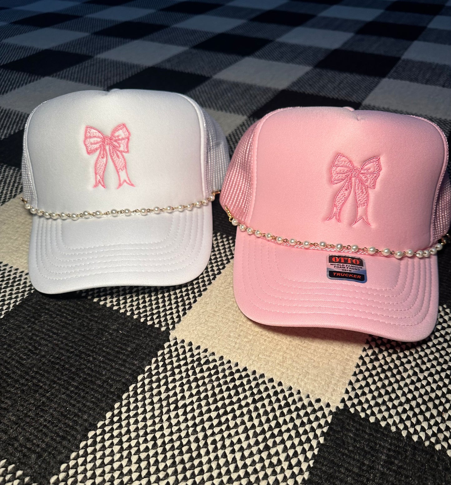 Pink Bow Trucker Hat
