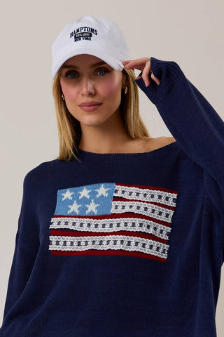 Usa Flag Lightweight Sweater
