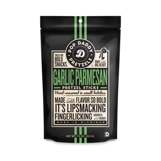 Pop Daddy Snacks - Pop Daddy – Garlic Parmesan Seasoned Pretzels 7.5oz