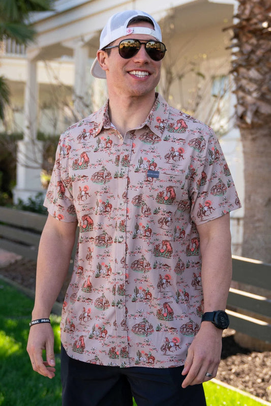 Burlebo Performance Button Up - Cowboy Up