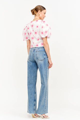 Pink Floral Blouse