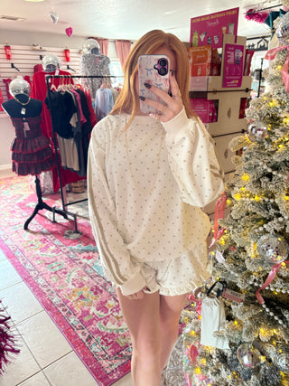 Tan Polka Dot Set