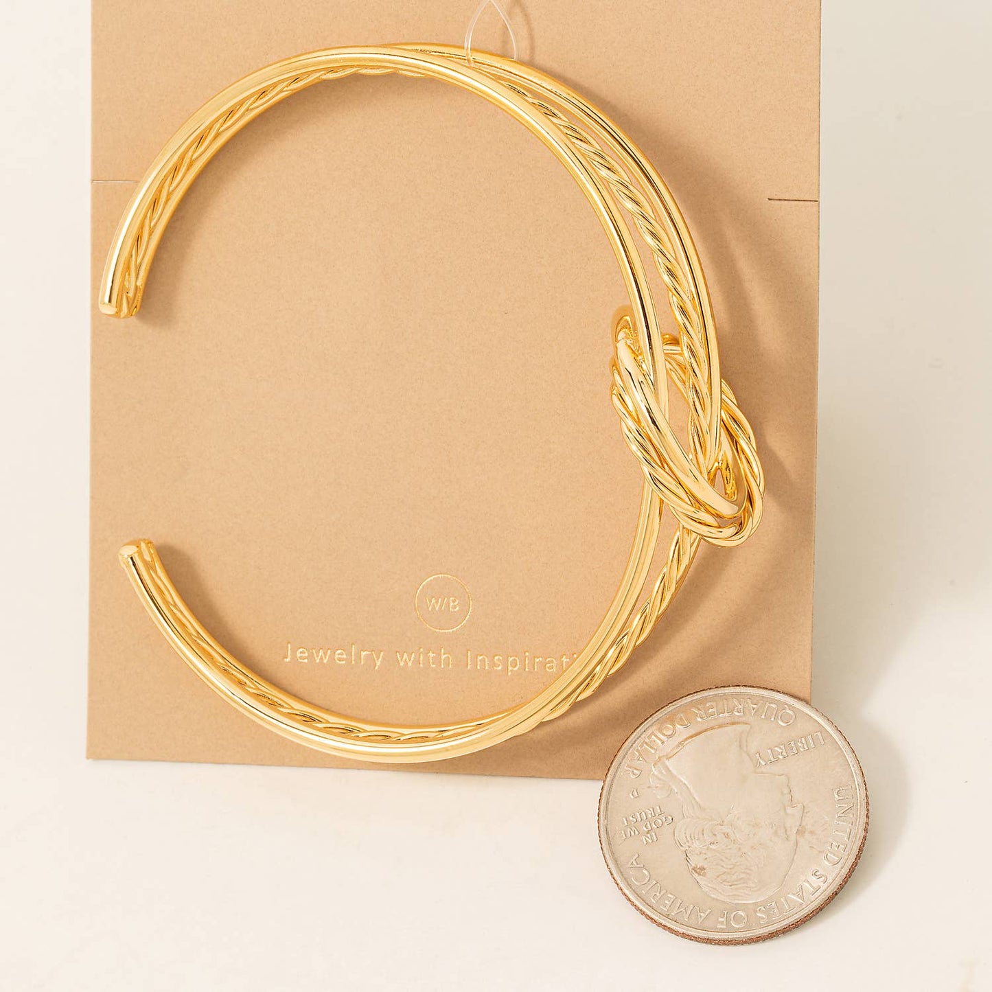 Layered Metallic Wire Cuff Bracelet