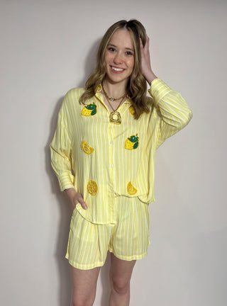 Lemon Striped Set