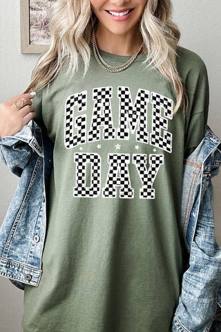 COLORBEAR - Checkered Game Day Graphic Heavyweight Tee
