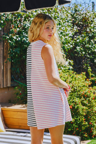 Stripe Contrast Romper