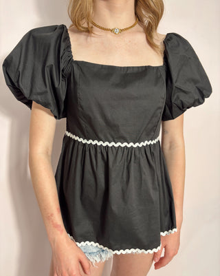 Black Elegant Top