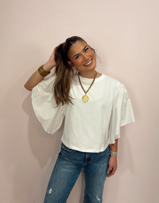Flutter Sleeve Top