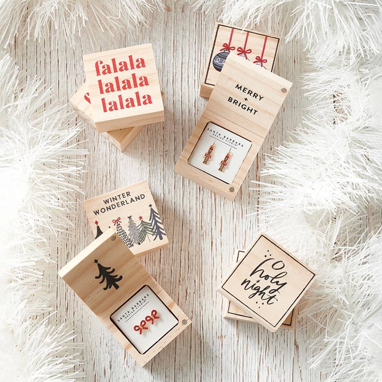 Santa Barbara Design Studio by Creative Brands - Treasure Box Earrings - Winter Wonderland