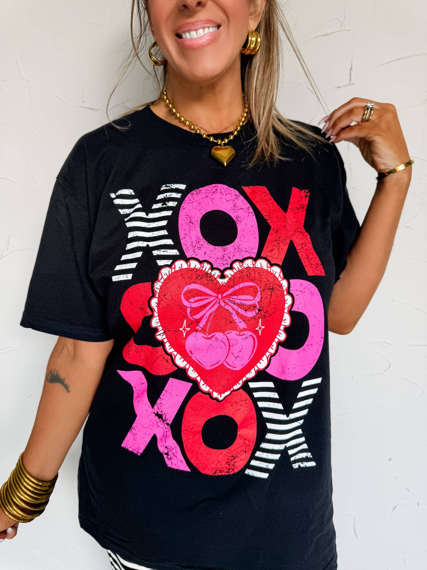 XOXO Stacked Tee