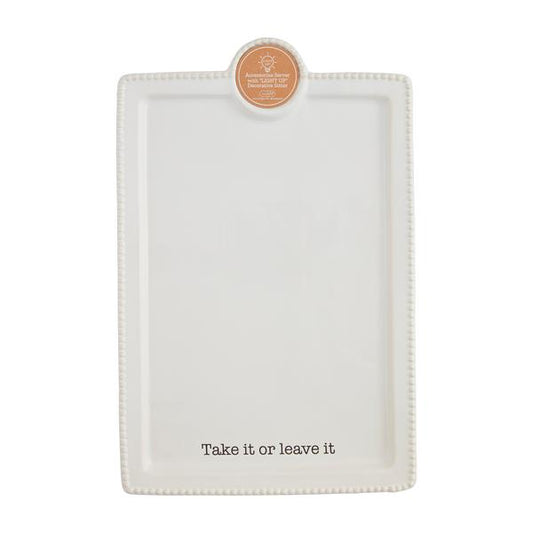 Take It Or Leave It Mudpie Accessory Platter