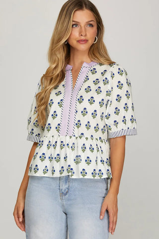 Blue Meadow Top
