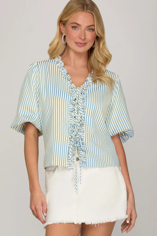 Seaside Ruffle Top