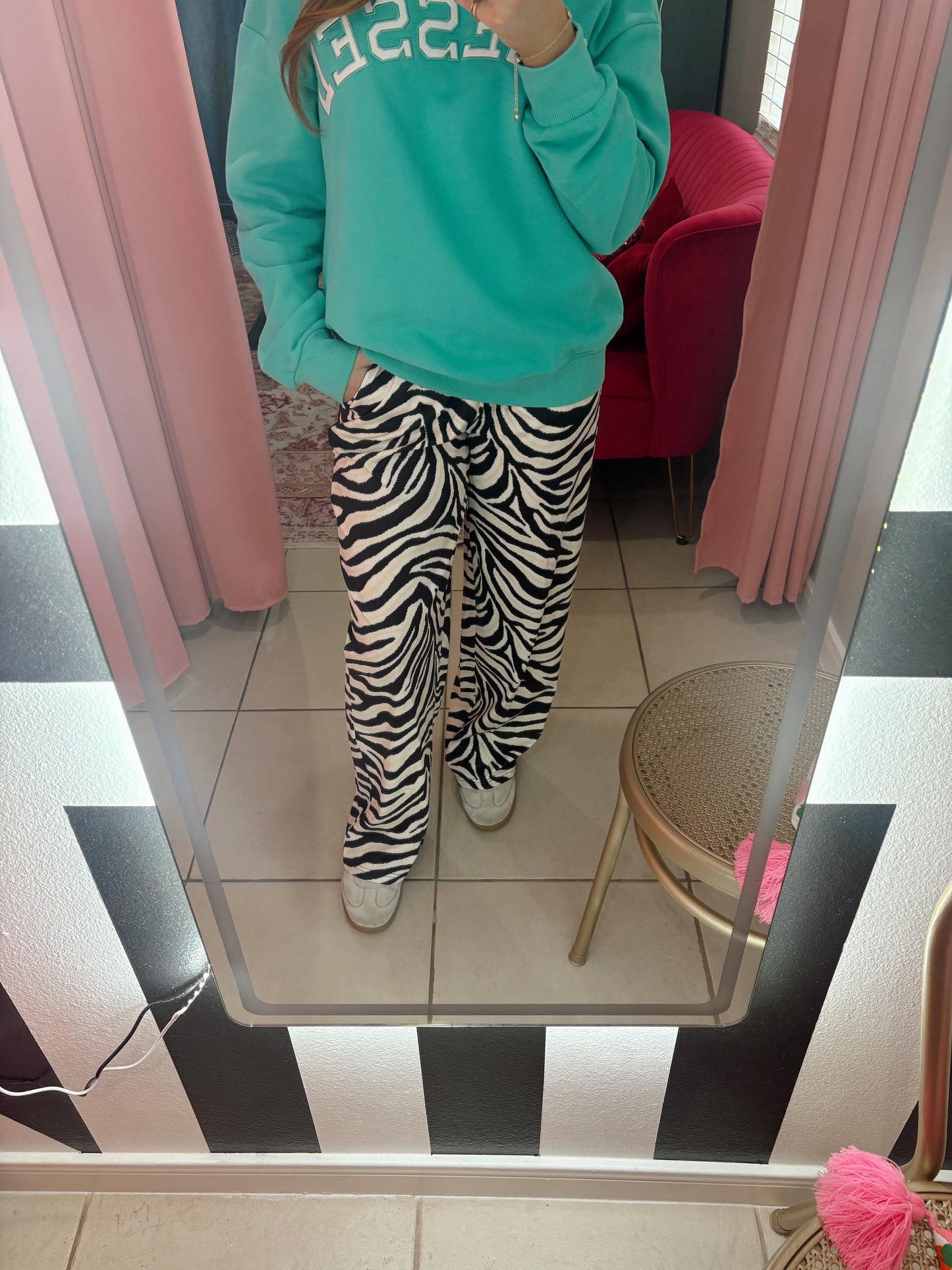 Stretchy Zebra Pants