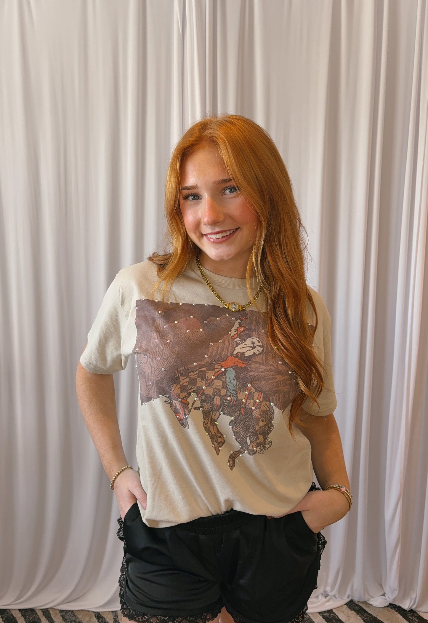 Western Cowboy Bling Tee