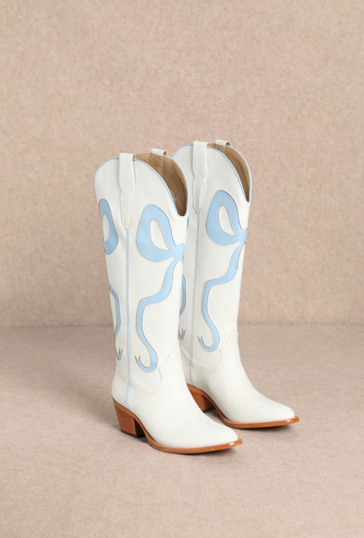 Baby Blue Bow Boots