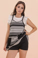 BLK/WHT STRIPE