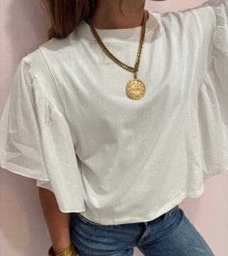 Flutter Sleeve Top