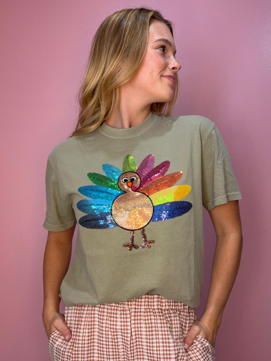 Sequin Turkey Tee