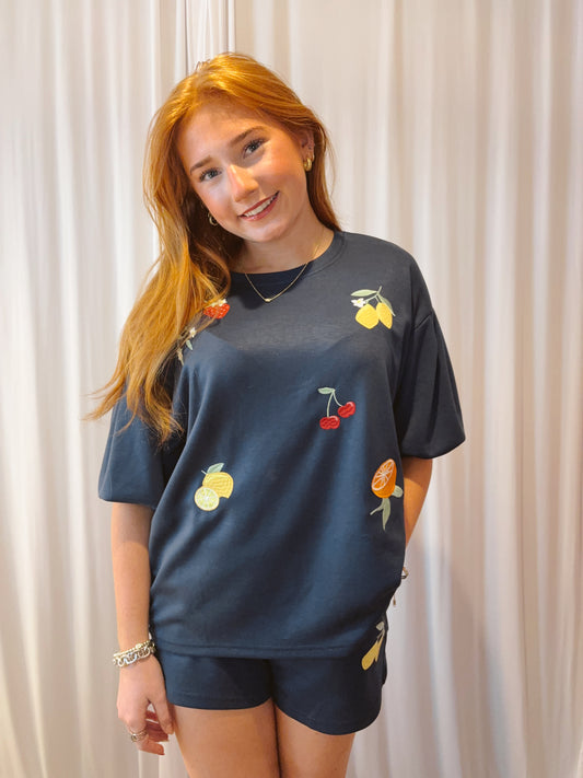 Fruit Embroidered Set