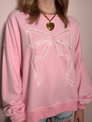 Pink Bow Sweatshirt