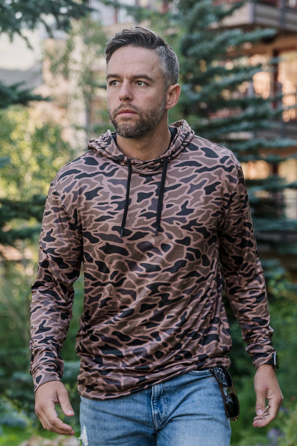 BURLEBO - Performance Hoodie - Gauge Camo