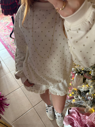 Tan Polka Dot Set