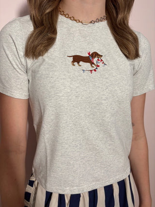 USA Dachshund Baby Tee