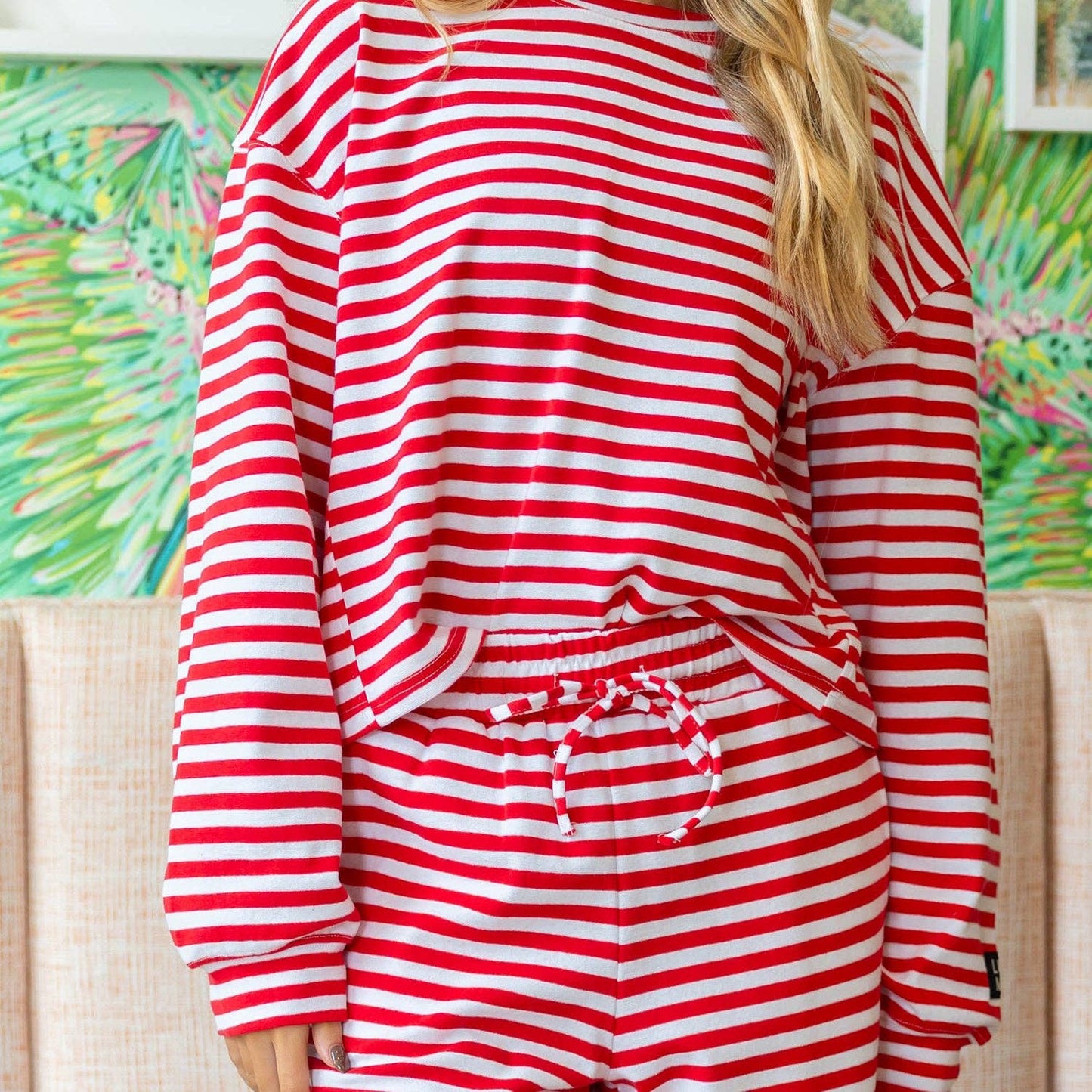 Girlie Girl Originals - LM-STRIPE Top-RED