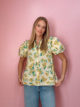 Floral Sunshine Top
