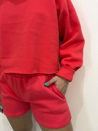Cherry Off The Shoulder Set