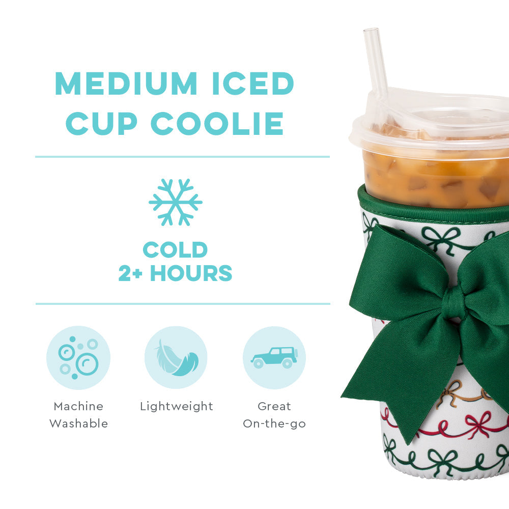 Christmas Bows Iced Cup Coolie (medium)