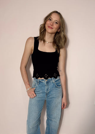 Scallop Hem Top