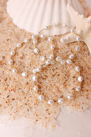 Bri Pearl Bracelet in Gold