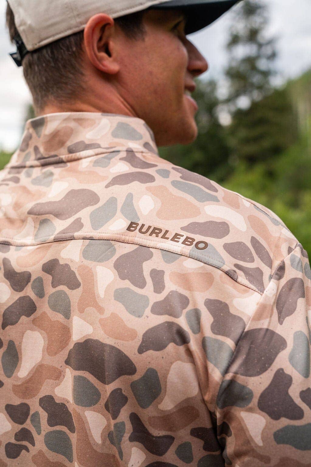 BURLEBO - Performance Quarter Zip - Pintail Camo