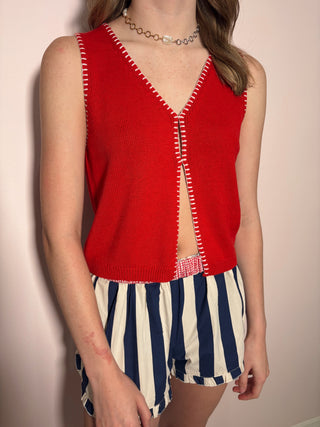 V-Neck Open Top